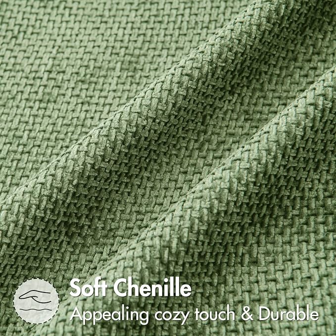 MIULEE Decorative Couch Throw Pillow Covers 20x20 Inch Sage Green 2 Pack | - Image 6