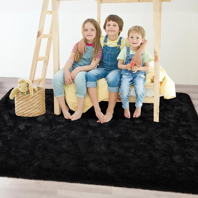Chicrug Soft Area Rugs for Bedroom Living Room Plush Fluffy Rug 6x9 | Shag - Image 3