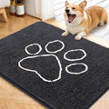 OLANLY Dog Door Mat for Muddy Paws 40x32, Paw Print Design Chenille Mud Mat | by OLANLY