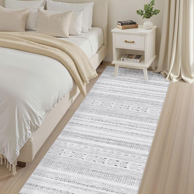 cotiled Hallway 2.6x8 Runner Rugs Washable Boho Moroccan Soft Rug | Solve - Image 3