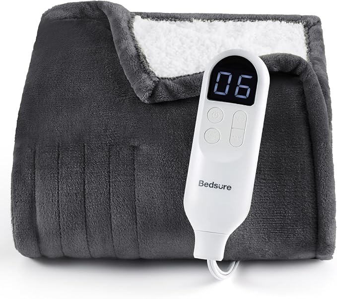 Bedsure Heated Blanket Throw, Soft Electric Blanket by Unknown