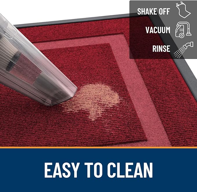 OLANLY Front Door Mat Outside 71x23, All-Season Heavy-Duty Rubber Doormat | - Image 6