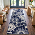 Findosom Hallway Runner Rug 2x6, Non Slip High-Low Textured Floral Washable by Findosom