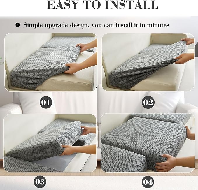 Sofa Covers Couch Covers for Sofa Pet Friendly Couch Cushion Covers Universal - Image 7