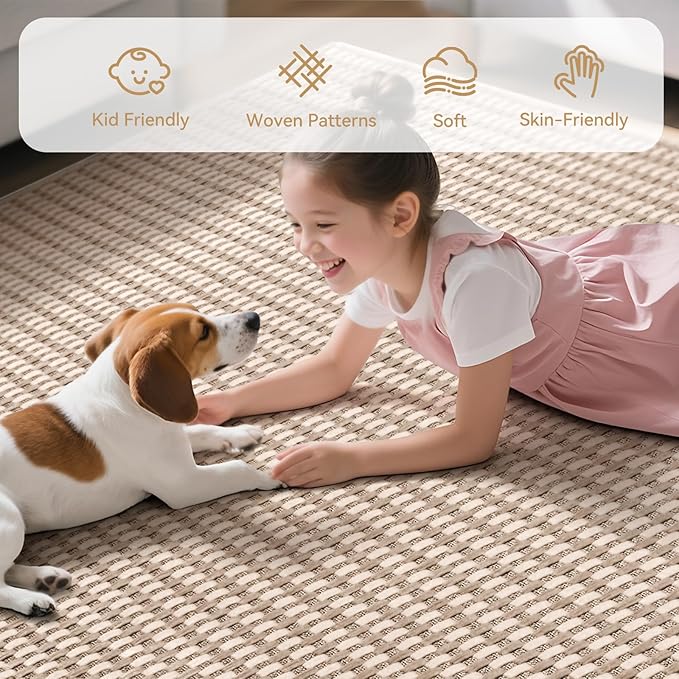 Washable Area Rugs 5x7 ft Non Slip Area Rug - Image 4