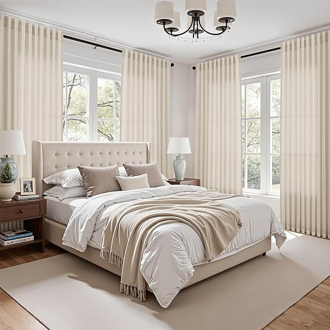 Birch Beige Linen Curtains 84 Inches Long - Image 7