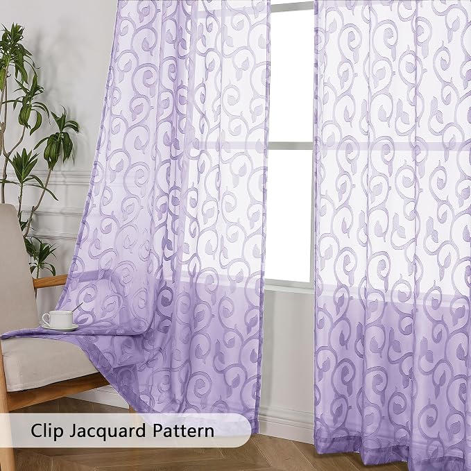 Furman Sheer Curtains 72 inches Long - Image 3