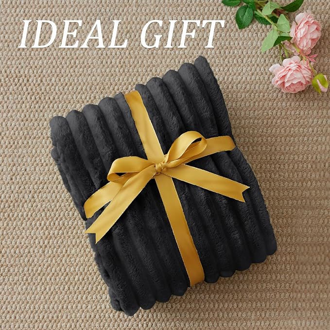BEDELITE Ribbed Twin Blanket for Couch & Bed, Warm Yet Lightweight, Ribbed - Image 2