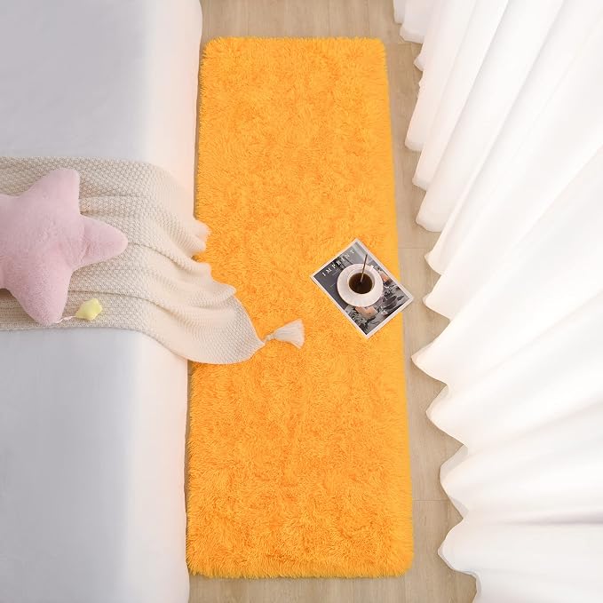Chicrug Soft Runner Rugs for Bedroom Living Room Plush Fluffy Rug 2x6 | Shag - Image 6