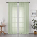 Sheer Curtains 78 inches Long 2 Panels Set by OWENIE