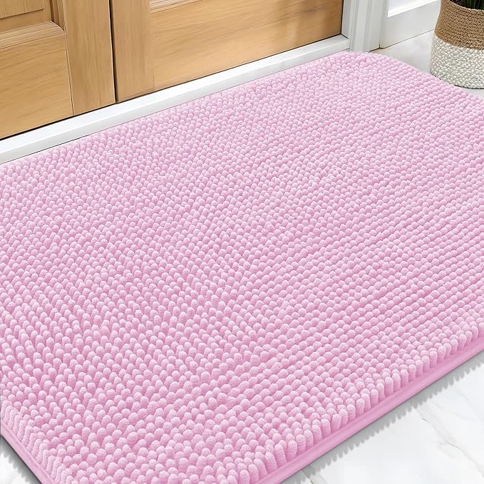 OLANLY Dog Door Mat for Muddy Paws 30x20, Super Absorbent Chenille Mud Mat | by OLANLY