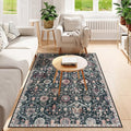 Lahome Moroccan Washable Rugs for Living Room, 4x6 Rug for Bedroom Non-Slip | by Lahome