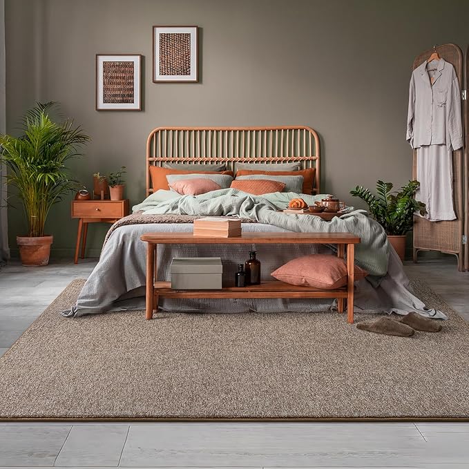 3x10 Runner Rug for Hallway, Long Runner Rugs Non Slip, Matte Brown | Soft - Image 5