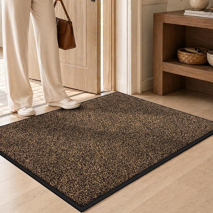 Super Absorbent Front Door Mat, 29.5" x 17", Non-Slip Washable Indoor Doormats - Image 2