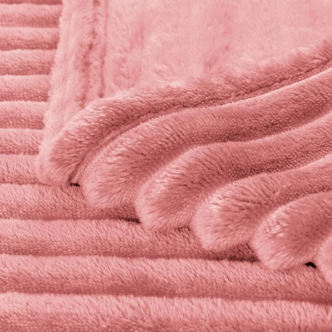 BEDELITE 3D Ribbed Pink Baby Blankets - Image 6