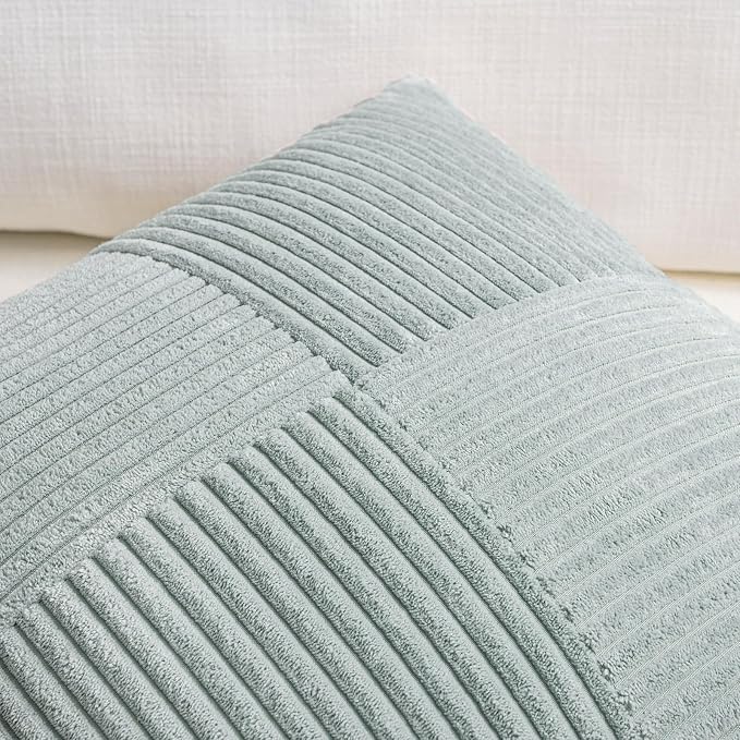 Fancy Homi Set of 2 Grey Blue Boho Long Lumbar Body Decorative Throw Pillow - Image 4
