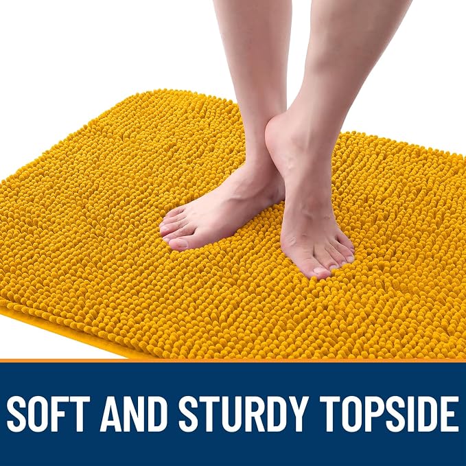 OLANLY Dog Door Mat for Muddy Paws 54x24, Super Absorbent Chenille Mud Mat | - Image 4