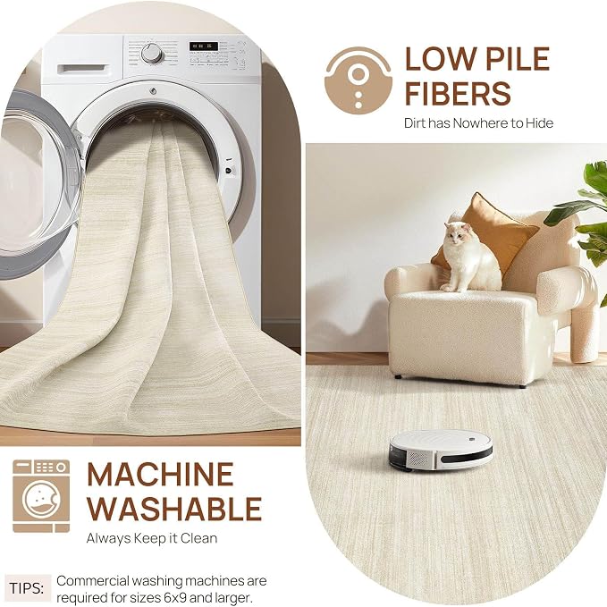 UERMEI 7x9 Washable Area Rug - Image 8