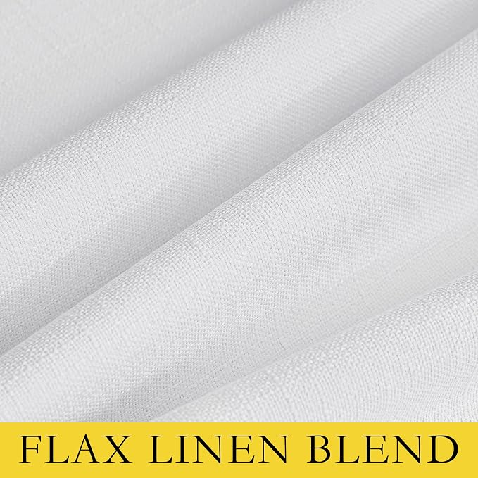 NICETOWN Back Tab 100% Blackout Linen Curtains - Image 9