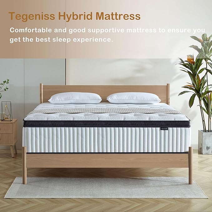 King Size Mattress, 12 Inch King Size Memory Foam Mattress in A Box for Comfort Sleep & Pain Relief, CertiPUR-US Certified, Medium Firm Mattresses