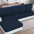 H.VERSAILTEX Sectional Couch Covers 4 Pieces Sofa Seat Cushion Covers L Shape by HVERSAILTEX