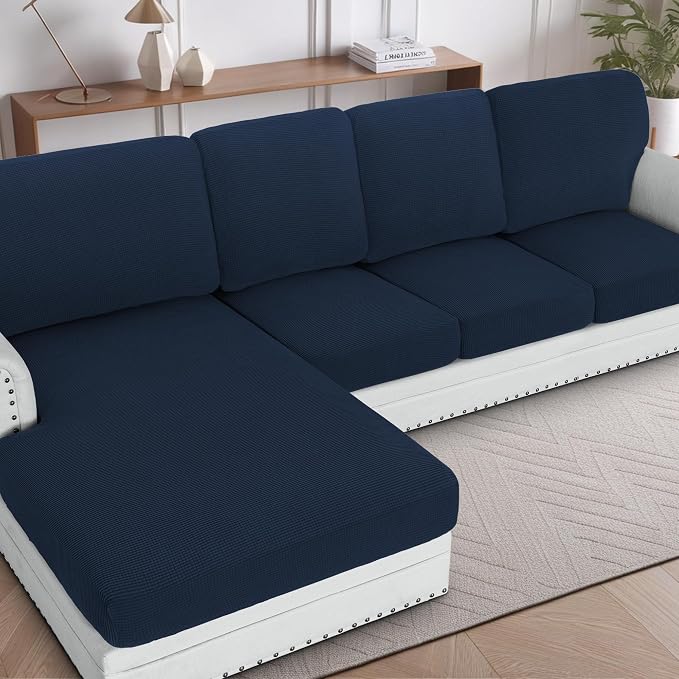 H.VERSAILTEX Sectional Couch Covers 8 Pieces Stretch Sofa Covers by HVERSAILTEX
