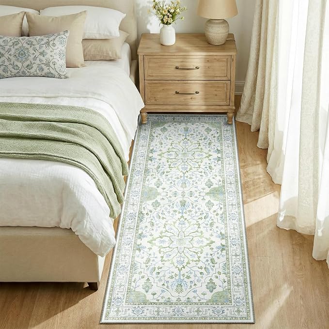RELEANY Washable Area Rug, Runner 2'x6', Water Repellent, Pet Friendly - Image 3