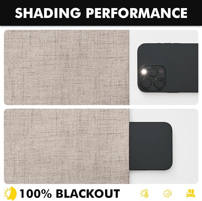 MIULEE 100% Blackout Linen Curtains - Image 7