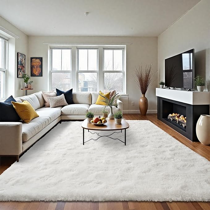 LOCHAS 5x8 Area Rugs Fluffy Living Room Carpets - Image 4