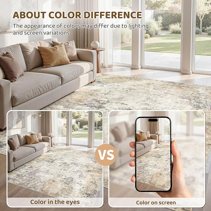 UERMEI 5x7 Area Rug Living Room Rugs - Image 4