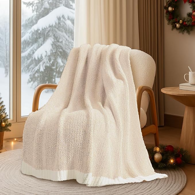 Snuggle Sac Buttery Ivory Throw Blanket - Image 5