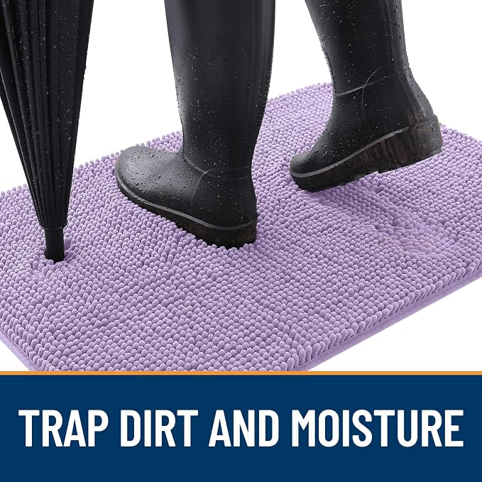 OLANLY Dog Door Mat for Muddy Paws 47x32, Super Absorbent Chenille Mud Mat | - Image 2