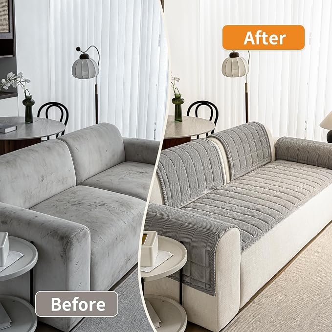 Couch Covers for Dogs Washable, 27.6"x70.9" Non Slip Couch Covers for Loveseat - Image 5