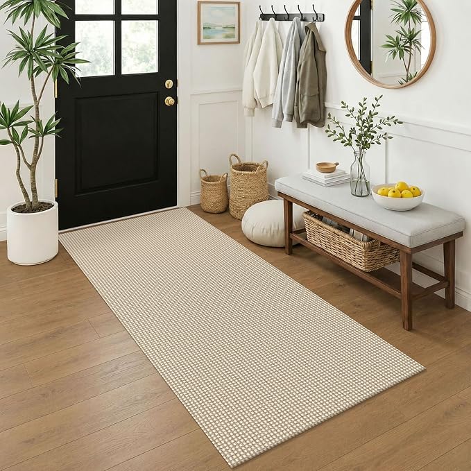 KOZYFLY 3x6 Washable Runner Rug, Non Slip Wide Runners by KOZYFLY