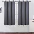 Grey Thermal Blackout Curtains/42 x 63 Inch/Set of 2 Panels Room Darkening by Lemomo
