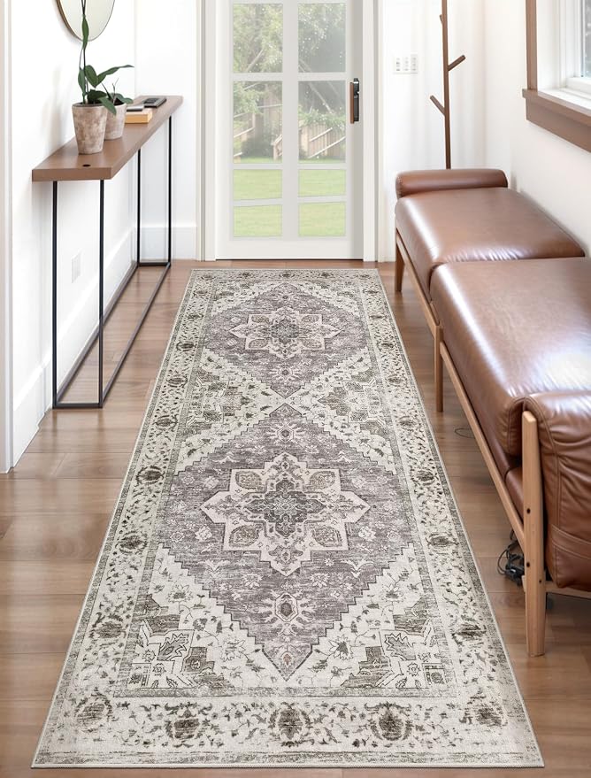 SERISSA 2x6 Washable Non Slip Boho Runner Rug - Image 6