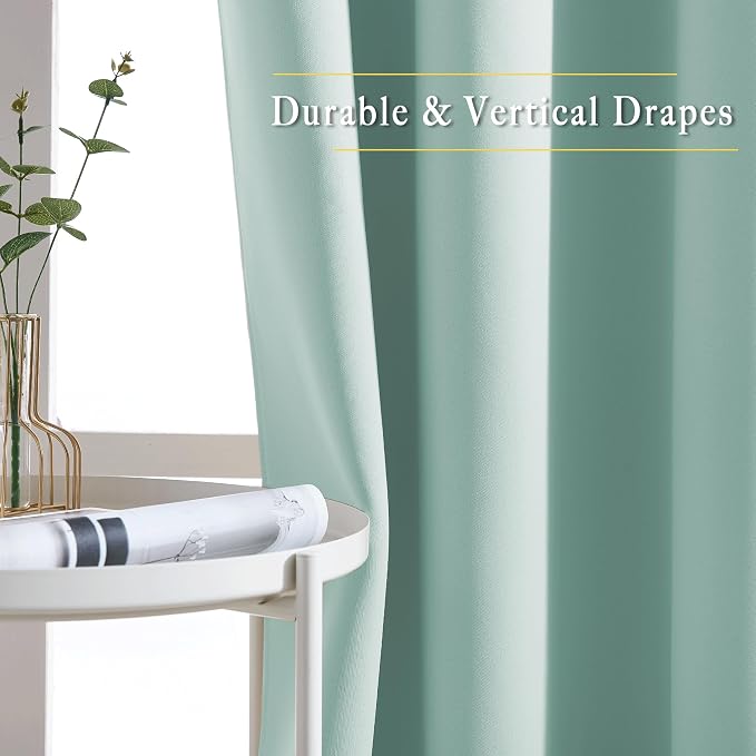 NICETOWN Privacy Blackout Doorway 80 inch Curtains, Grommet Light Blocking - Image 5