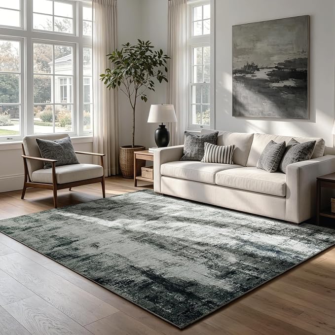 Washable Rugs 5x7 Area Rugs for Living Room, Dining Room, Nursery | No Creases - Image 5