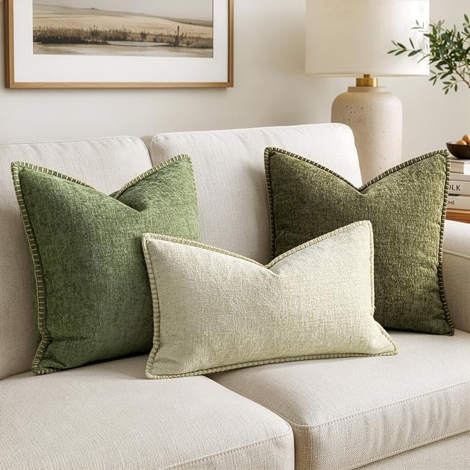 MIULEE Decorative Lumbar Throw Pillow Covers 12x20 Inch Cream White 2 Pack | - Image 5