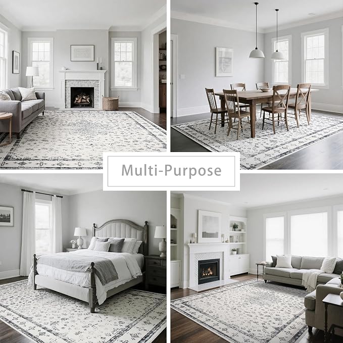 8x10 Washable Area Rugs for Living Room, Dining Room - Image 5