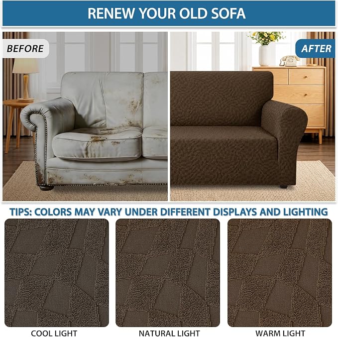 ZNSAYOTX 1 Piece Stretch Sofa Covers - Image 5