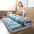 MAXYOYO Floral Printed Futon Mattress, Japanese Floor Mattress Quilted Bed Mattress, Extra Thick Folding Sleeping Pad Breathable Floor Lounger Guest Bed for Camping, Twin Size