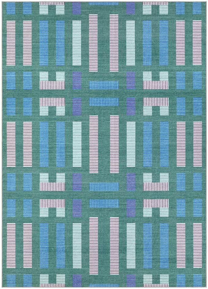 cotiled Boho 9x12 Area Rug for Living Room: Large Moroccan Washable Rug | Solve - Image 10