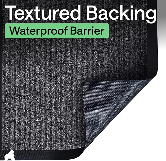 GORILLA GRIP Waterproof Traffic Guard Door Mat, 2 Pack Indoor Outdoor Durable - Image 6