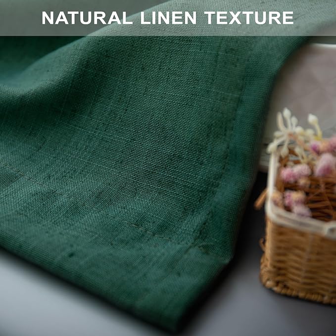 Dark Green Curtains 108 Inches Long - Image 8
