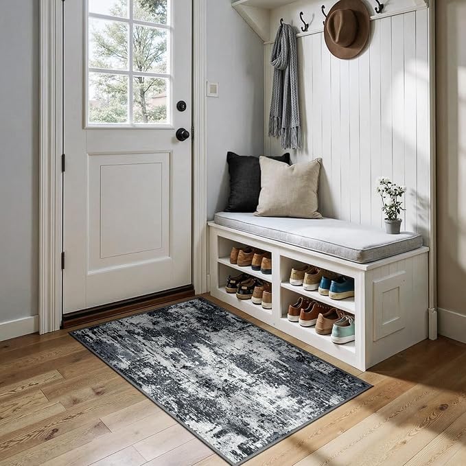 RELEANY Washable 3'x4' Abstract Area Rug by RELEANY