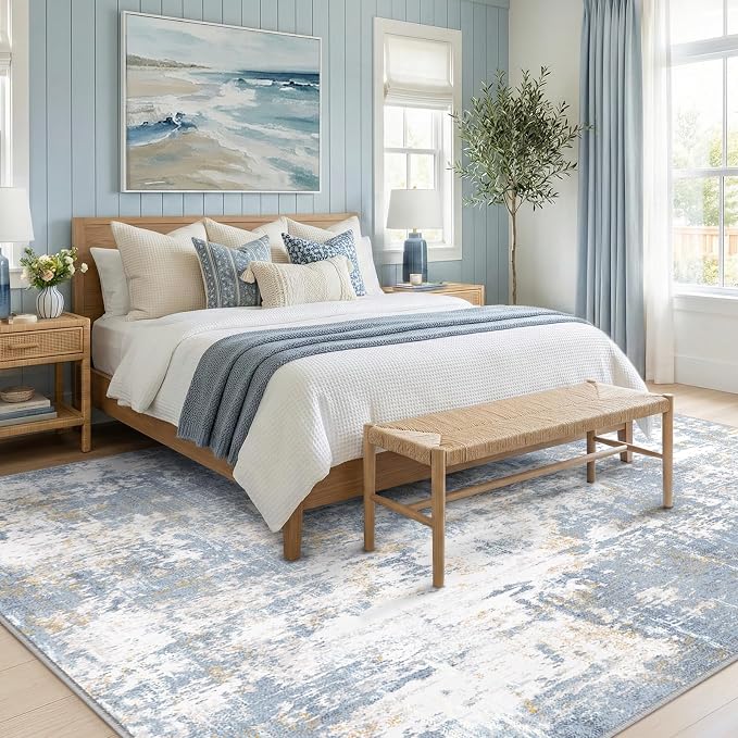 RELEANY Washable 6'x9' Abstract Area Rug - Image 3