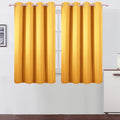Yellow Blackout Curtains/52 x 45 Inch Length/Set of 2 Panels Grommet Bedroom by Lemomo