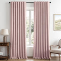 MIULEE 100% Blackout Linen Curtains by MIULEE