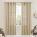 Light Filtering Linen Curtains 78 inch by LAMIT